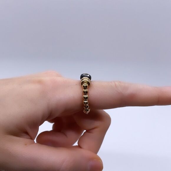 Wool + Pepper Co. Initial Ring & Matching Bracelet - Picture 4 of 6